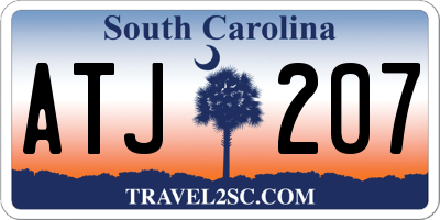 SC license plate ATJ207