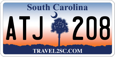 SC license plate ATJ208