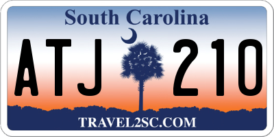 SC license plate ATJ210