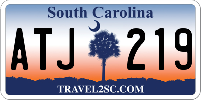 SC license plate ATJ219