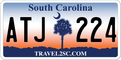 SC license plate ATJ224