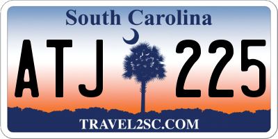 SC license plate ATJ225