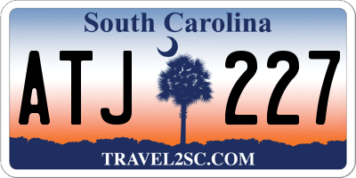 SC license plate ATJ227