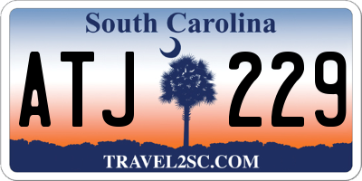 SC license plate ATJ229