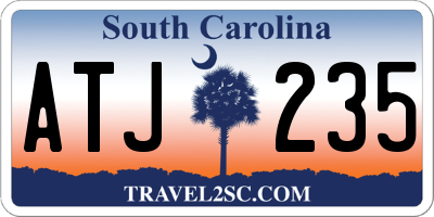 SC license plate ATJ235