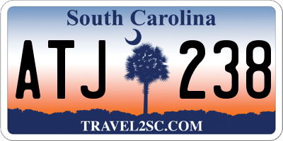 SC license plate ATJ238