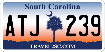 SC license plate ATJ239