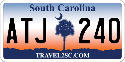 SC license plate ATJ240