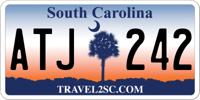 SC license plate ATJ242