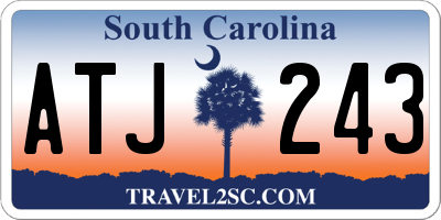 SC license plate ATJ243
