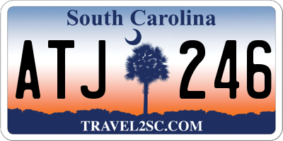 SC license plate ATJ246