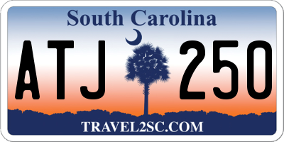 SC license plate ATJ250