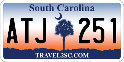 SC license plate ATJ251