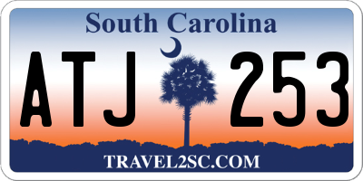 SC license plate ATJ253
