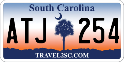 SC license plate ATJ254