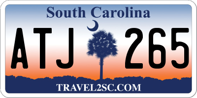 SC license plate ATJ265