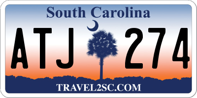 SC license plate ATJ274