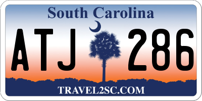 SC license plate ATJ286