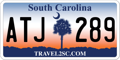 SC license plate ATJ289