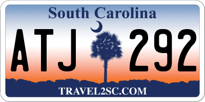SC license plate ATJ292