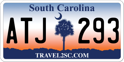 SC license plate ATJ293