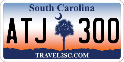 SC license plate ATJ300