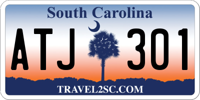 SC license plate ATJ301