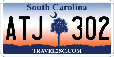 SC license plate ATJ302