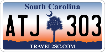 SC license plate ATJ303