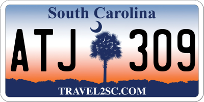 SC license plate ATJ309