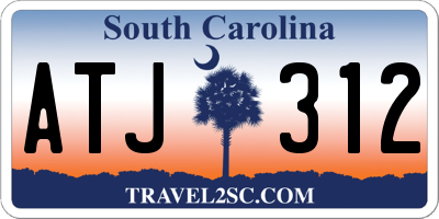 SC license plate ATJ312