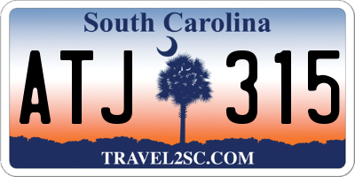 SC license plate ATJ315