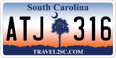 SC license plate ATJ316