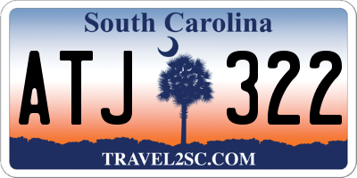 SC license plate ATJ322