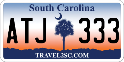 SC license plate ATJ333