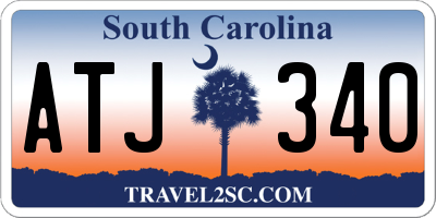 SC license plate ATJ340