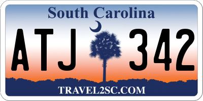SC license plate ATJ342