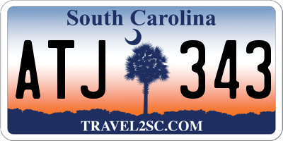 SC license plate ATJ343
