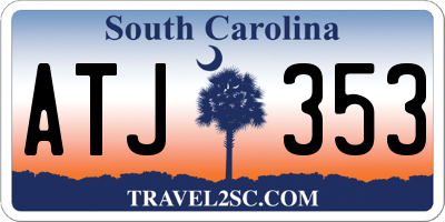 SC license plate ATJ353
