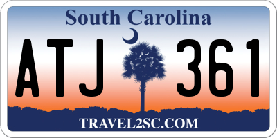 SC license plate ATJ361