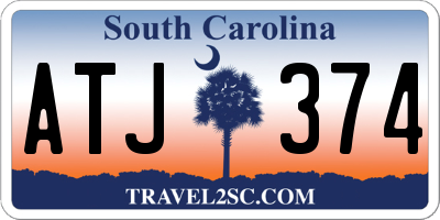SC license plate ATJ374