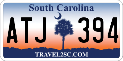 SC license plate ATJ394