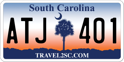 SC license plate ATJ401