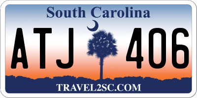 SC license plate ATJ406