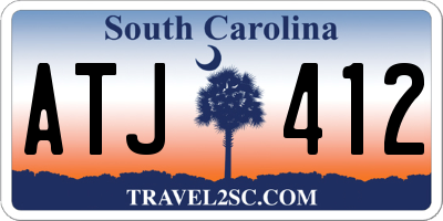 SC license plate ATJ412