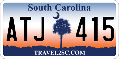 SC license plate ATJ415