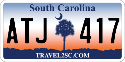 SC license plate ATJ417