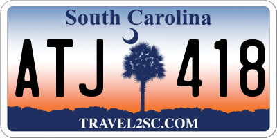 SC license plate ATJ418