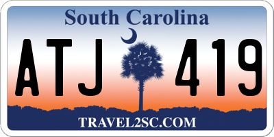 SC license plate ATJ419