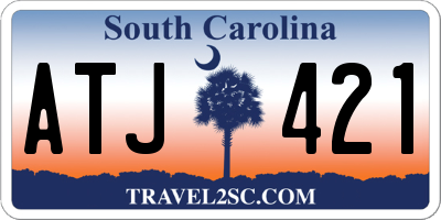 SC license plate ATJ421